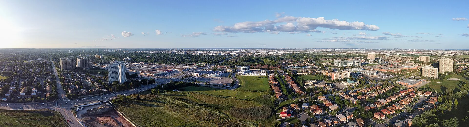 Aerial view of Brampton, Ontario