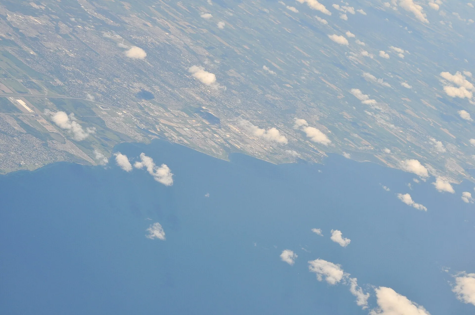 Aerial view of Oshawa and Durham Region, Ontario