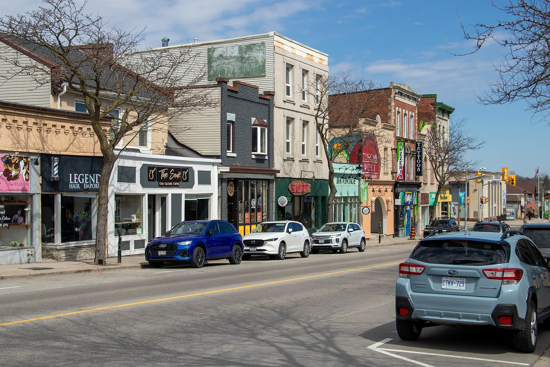 Downtown Whitby streetscape, Ontario