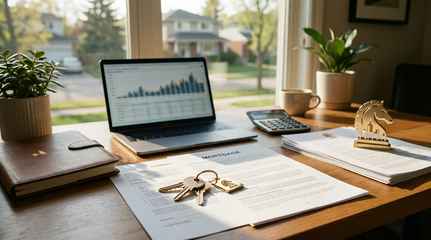 Mortgage rate review with keys, charts, and Black Knight Capital branding