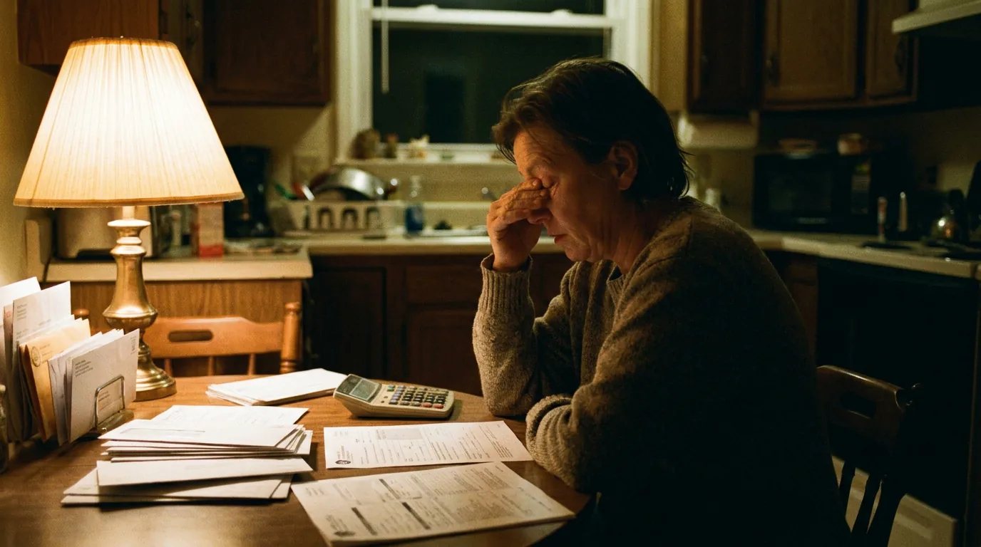 Ontario homeowner consolidating bills at the kitchen table